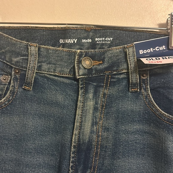 Men’s Old Navy 36x30 Boot Cut blue jeans NWT - Picture 1 of 7